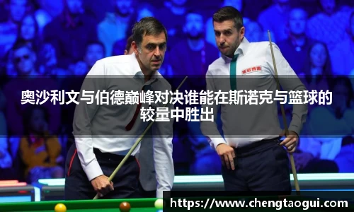 奥沙利文与伯德巅峰对决谁能在斯诺克与篮球的较量中胜出